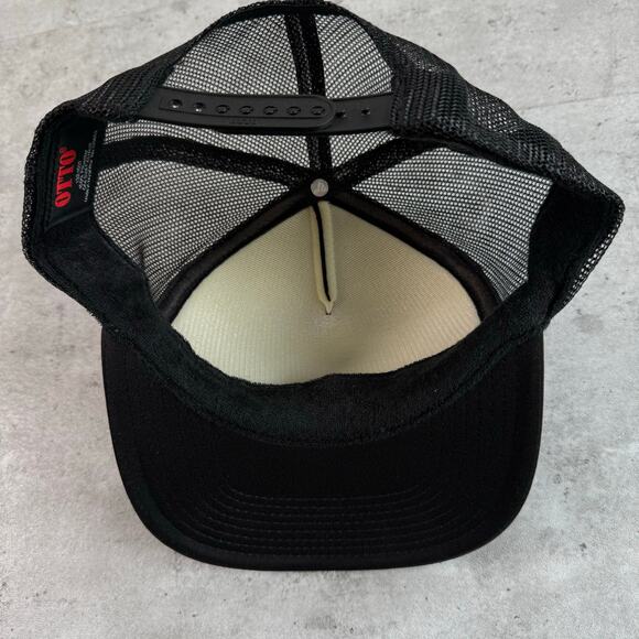 The Mean Black trucker hat Lonesome on'ry and mean black snapback - Picture 3 of 7